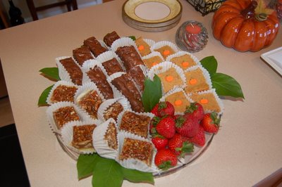 Pumpkin Cheesecake Bars and other fall goodies