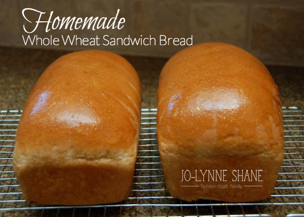 Homemade Whole Wheat Sandwich Bread Recipe