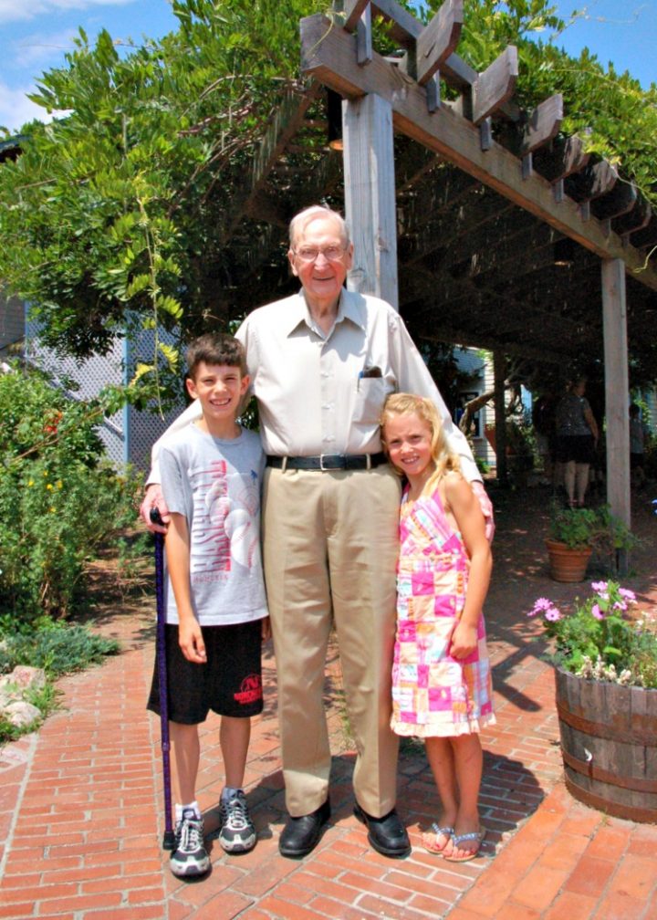 grampa with kids 2010