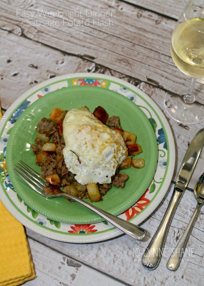 Easy Weeknight Dinner Recipe: Sausage Potato Hash with Fried Egg