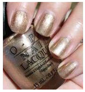gold nail polish | Opi Swiss Shades Glitzerland