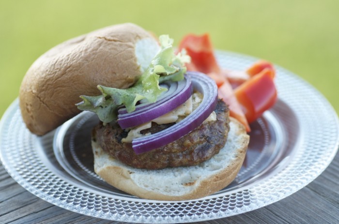 If you love fresh burgers hot off the grill, you MUST try this recipe for gourmet hamburgers. I adapted it slightly from Ina Garten's, and it is fantastic.