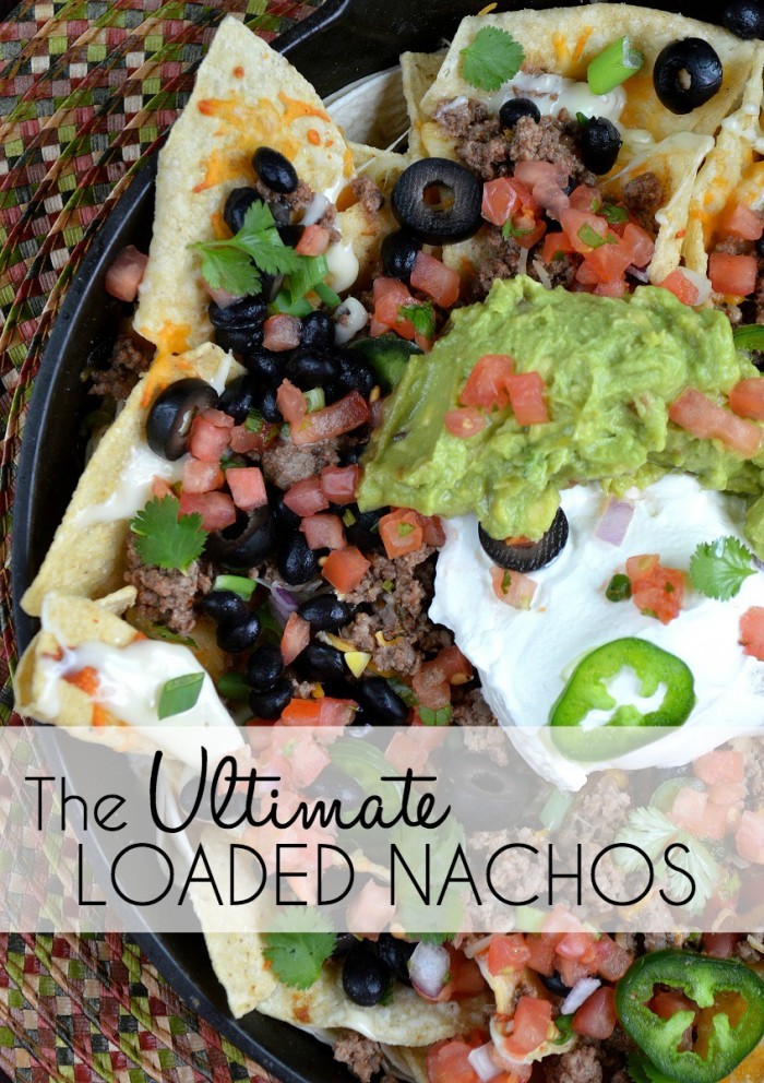The Ultimate Loaded Nachos Platter: My homemade meat sauce takes this dish to a whole other level. It's the perfect game day treat!