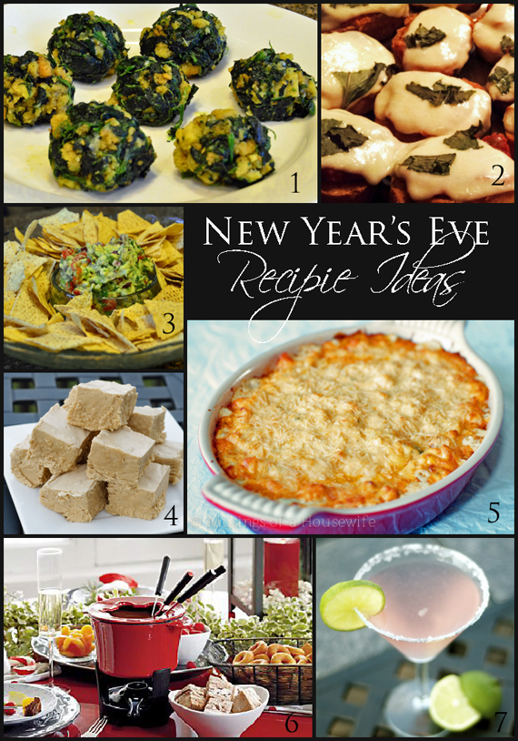 7 New Year's Eve Party Recipes from savory to sweet and a cocktail too!