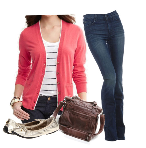 jeans with cardi