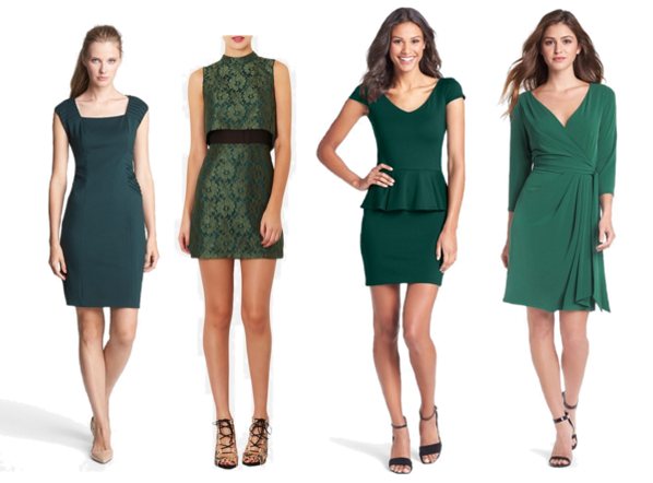 forest green dresses
