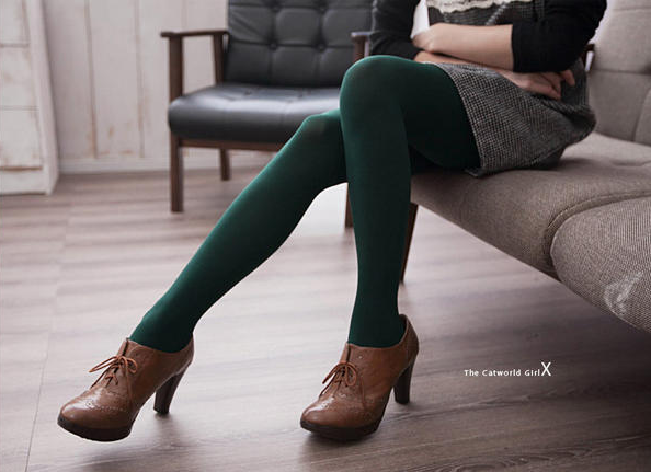 forest green tights