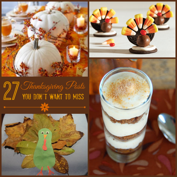 27 Thanksgiving Crafts, Recipes & Decor Ideas
