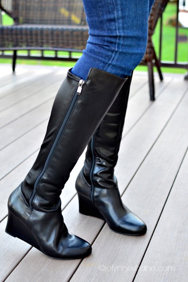 jeans boots closeup