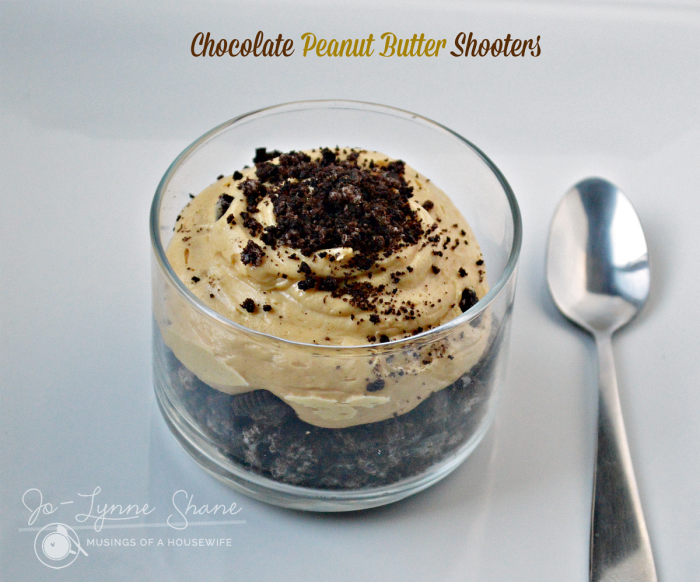These chocolate peanut butter shooters are the perfect small dessert to satisfy your sweet tooth without leaving you too full.