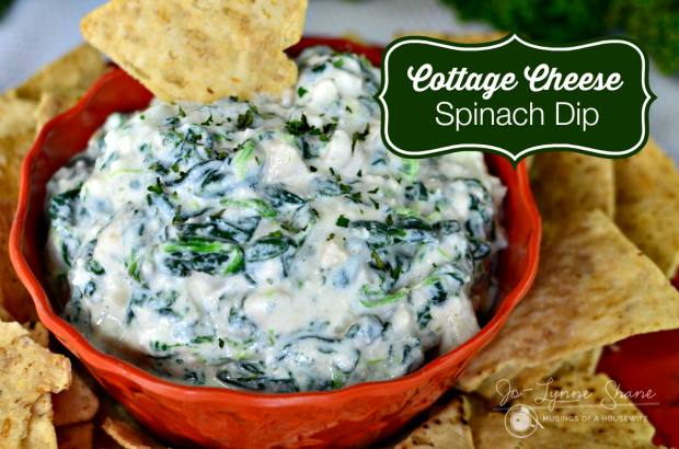 This Cottage Cheese Spinach Dip has all the taste of traditional spinach dip but no nasty chemical packets! 