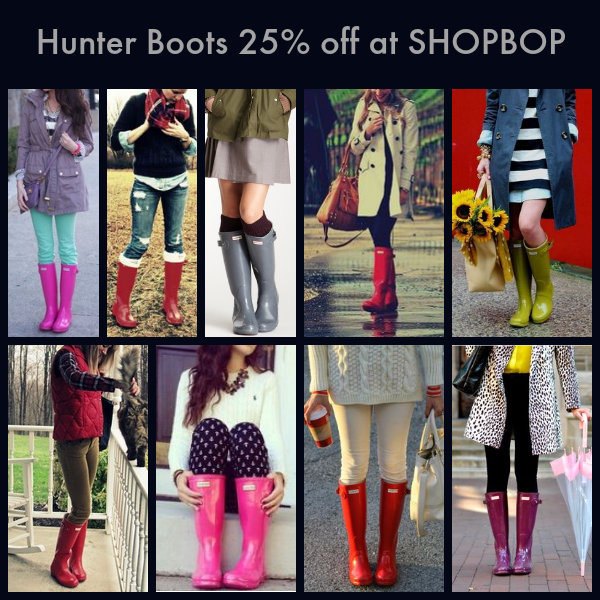 hunter boots at shopbop