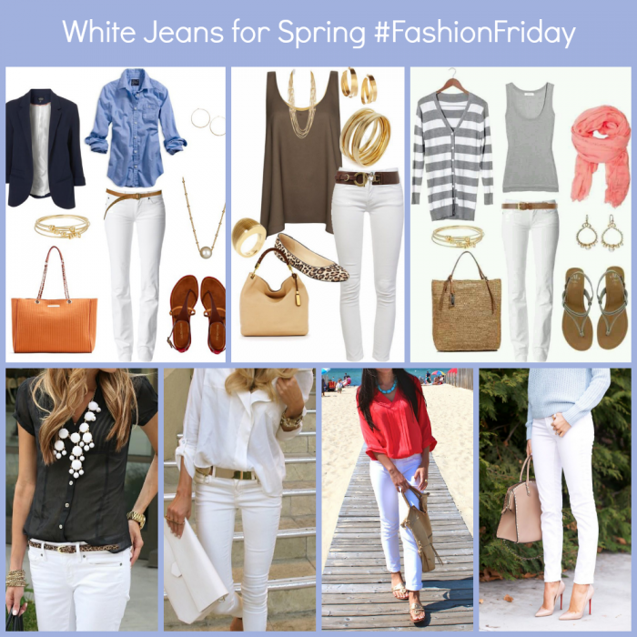 white jeans for spring