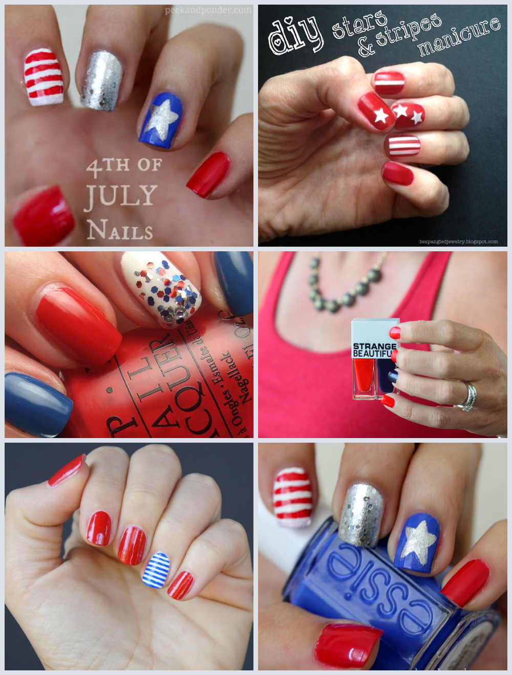 DIY Patriotic Nails