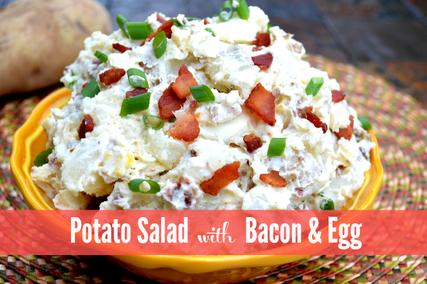 potato salad with bacon and egg