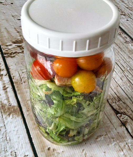 salad in a jar