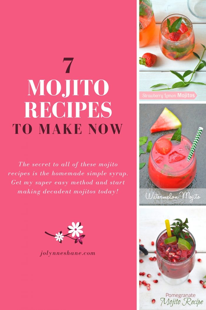 The BEST Mojito Recipes on the Web. The secret is homemade simple syrup. Super easy and SO delicious!