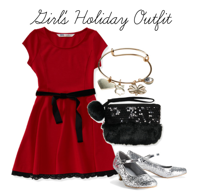 Little Girl's Holiday Outfit featuring P.S. from Aeropostale