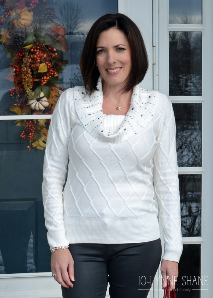 Fashion Over 40: Classy Holiday Sweater