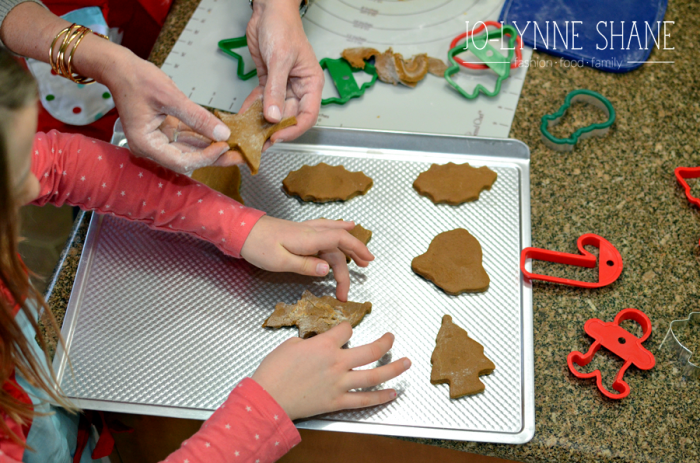 Gingerbread Cut-Out Cookies Recipe: making cookies with kids
