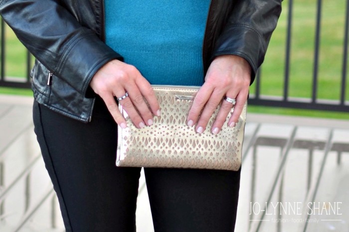 Stella & Dot Perforated Clutch: Perfect for a night out!