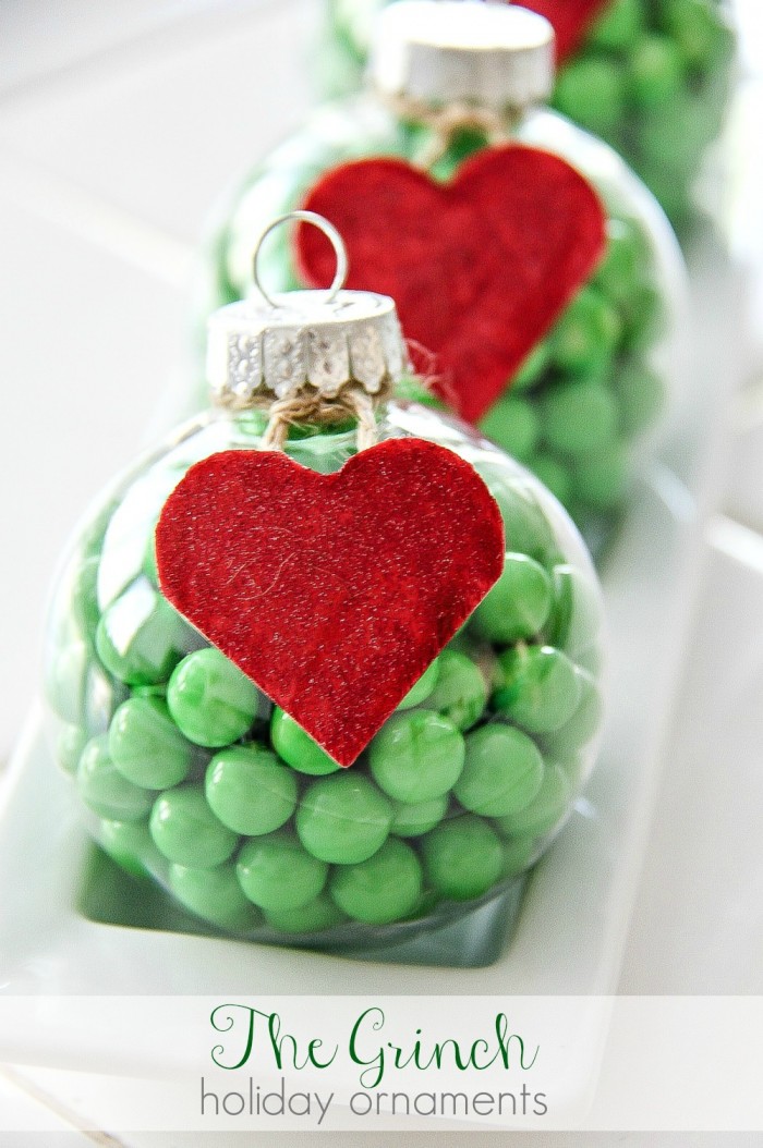 The Grinch Decorations: DIY Holiday Ornaments, a simple gift that kids can make and gift this holiday season!