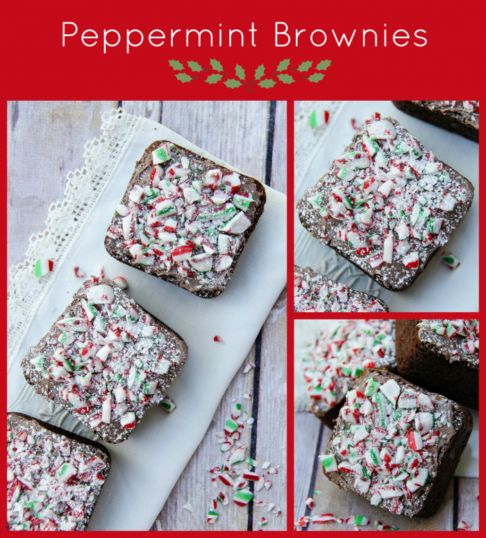 Peppermint Brownies: These tasty and festive treats are perfect for holiday gift giving, bringing to your next holiday cookie swap, or enjoying with your family. PLUS they're gluten-free!