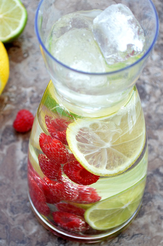 Fruit Flavored Water Recipes: Lemon, Lime & Raspberry Water