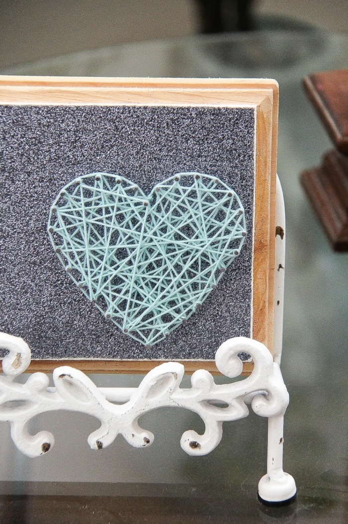 Valentines Craft: DIY String Art Heart