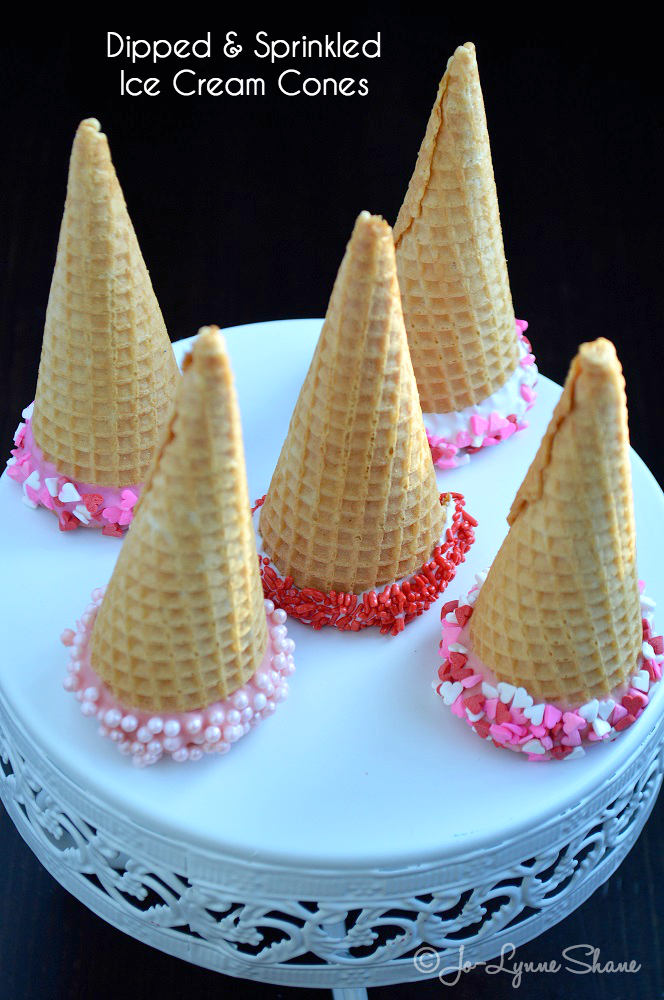 Dipped & Sprinkled Ice Cream Cones