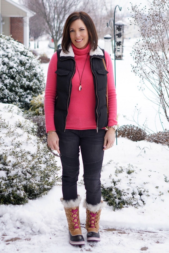 Fashion Over 40: Snow Day Outfit