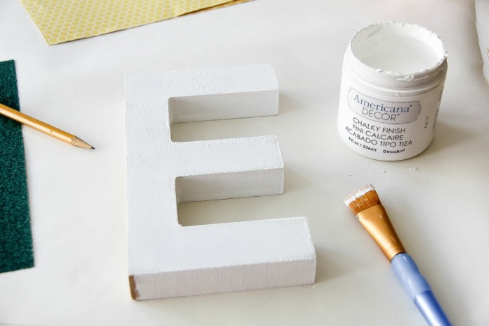 How to make DIY Wood Letters with Mod Podge and Scrapbook Paper
