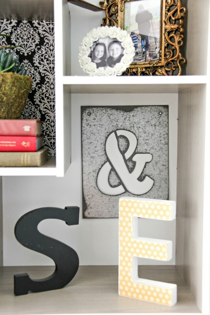 How to make DIY Wood Letters with Mod Podge and Scrapbook Paper