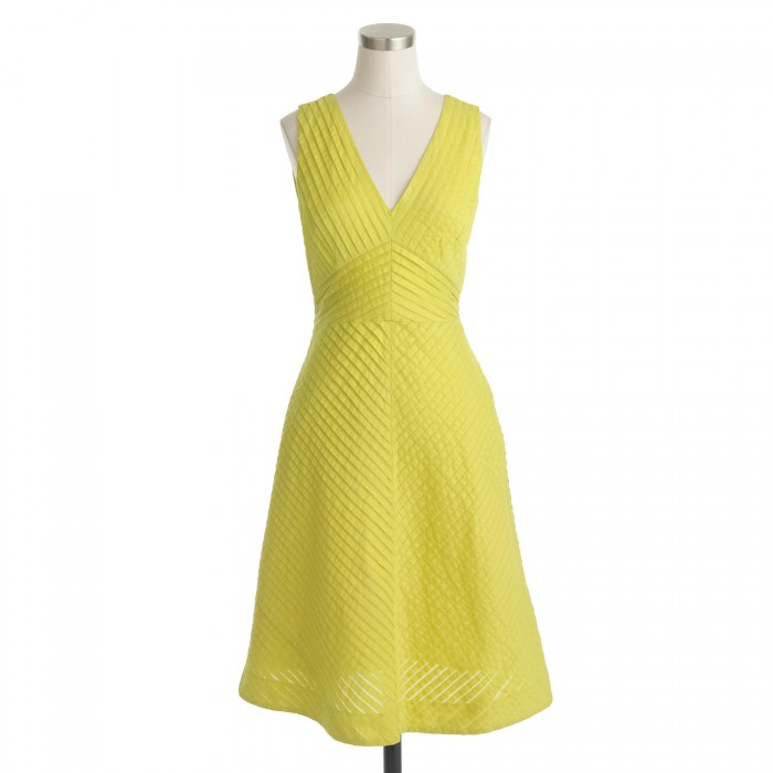 yellow jcrew dress