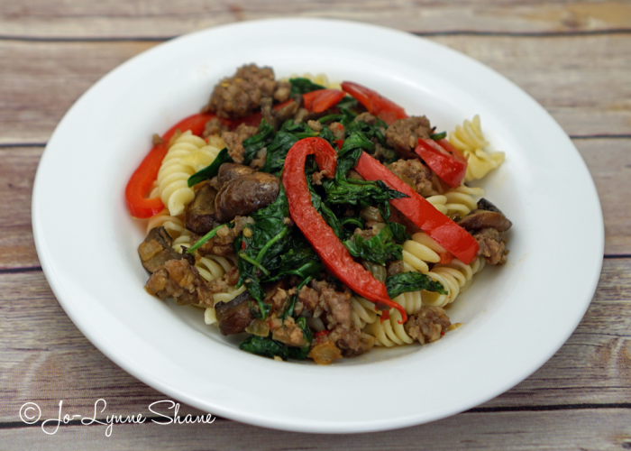 In need of a quick and easy weeknight dinner? Try my Paleo-Friendly Sausage Skillet. For those who aren't eating low-carb, serve it over pasta for a hearty meal.