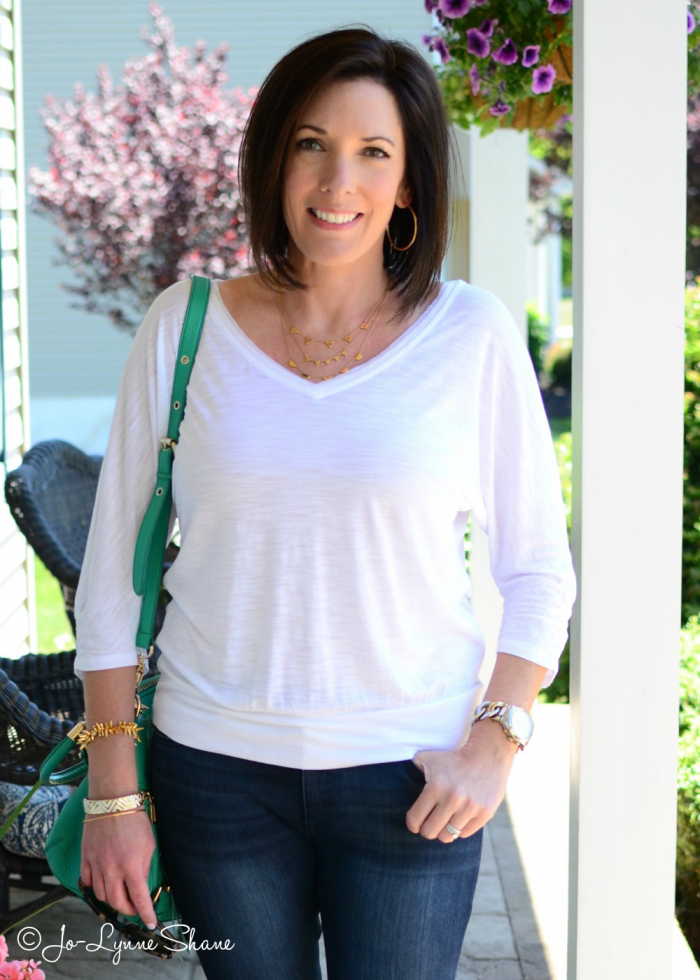 Fashion Over 40: Casual Summer Outfit: White and Denim