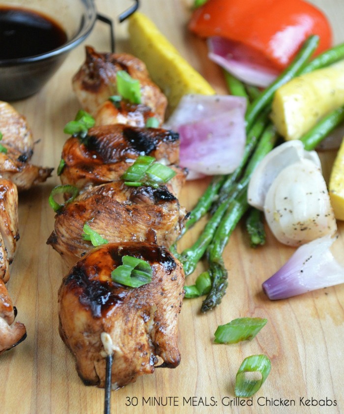 30 Minute Meals: Grilled Chicken Kebabs