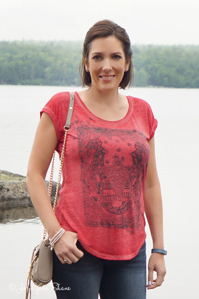 Fashion Over 40: Casual Graphic Tee with Jeans