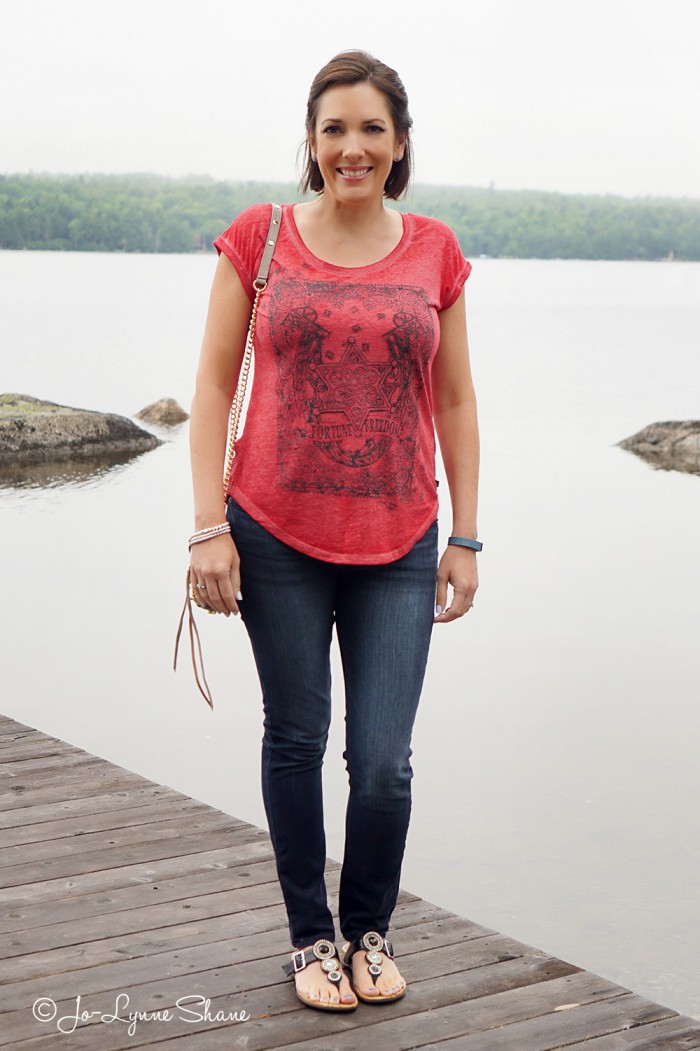 Fashion Over 40: Casual Graphic Tee with Jeans