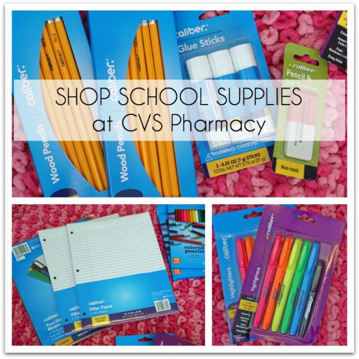 School Supplies at CVS Pharmacy