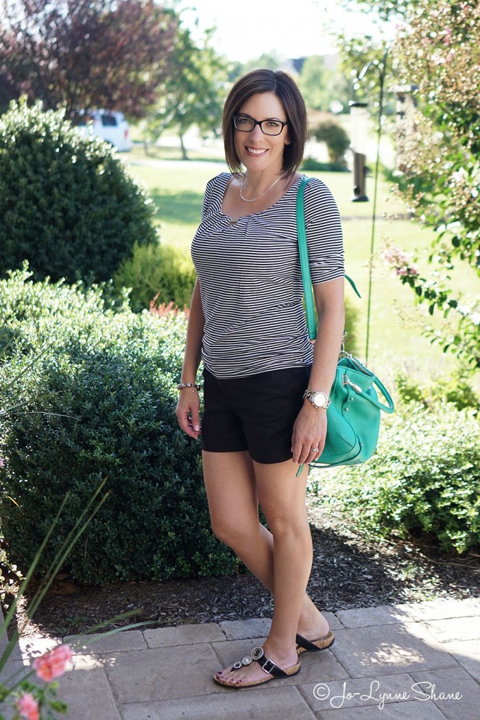 Fashion Over 40: Dressy Shorts Outfit