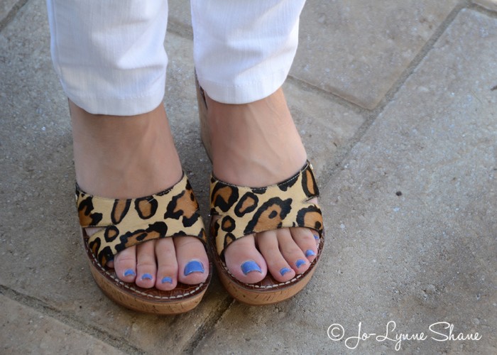 Sam Edelman Reid Leopard Wedge Sandals