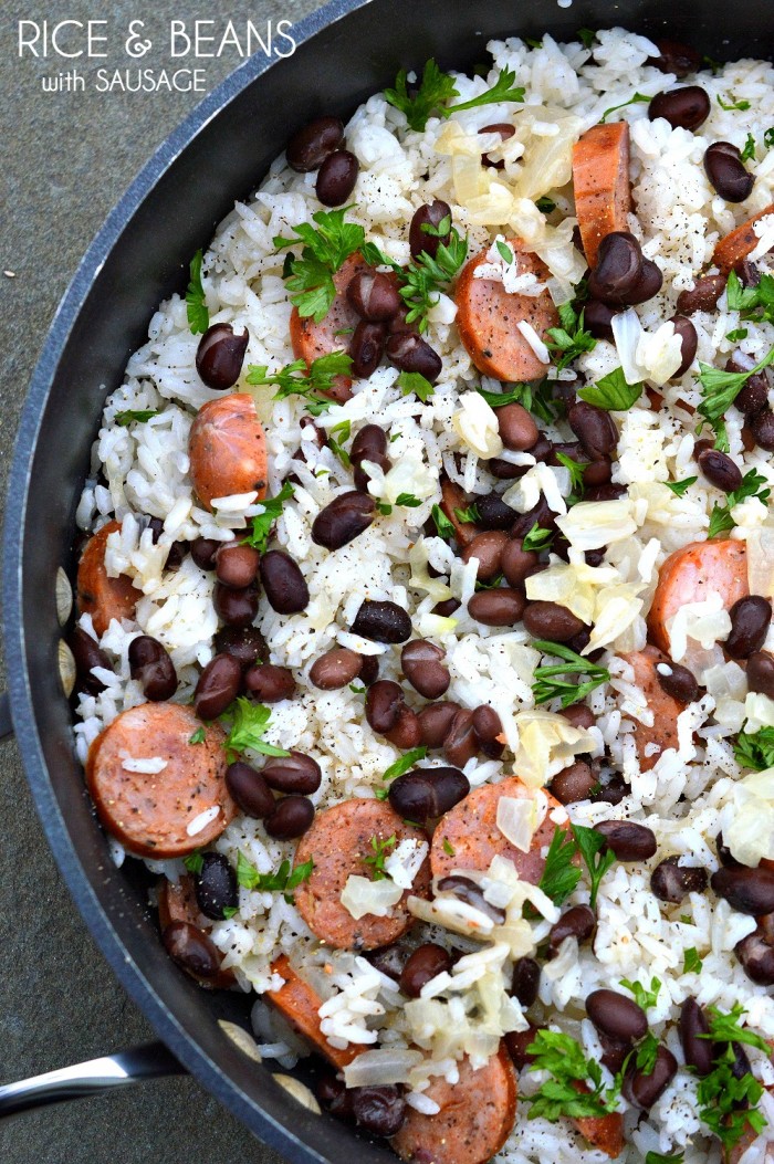 30 Minute Meals: Rice & Beans with Sausage