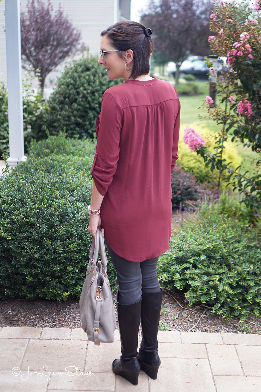 Fashion Over 40: How to Style the LUSH Roll-Tab Sleeve Tunic