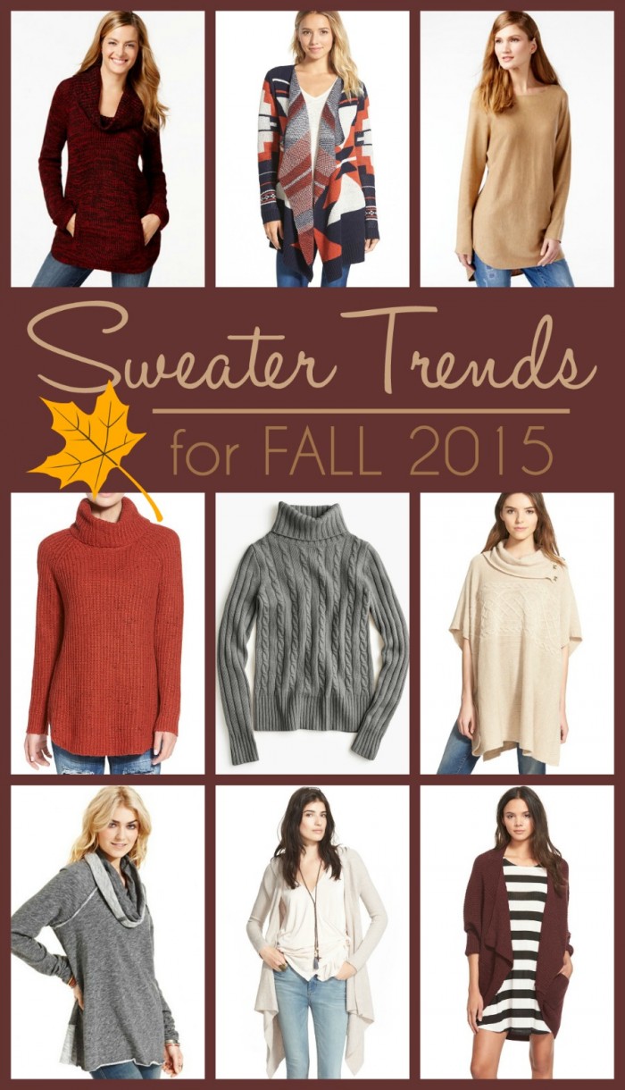 The HOTTEST Sweater Trends for 2015 - click through for shopping links and discount codes!