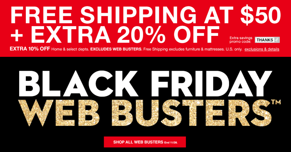 Macy's Black Friday Sale 2015 Web Busters