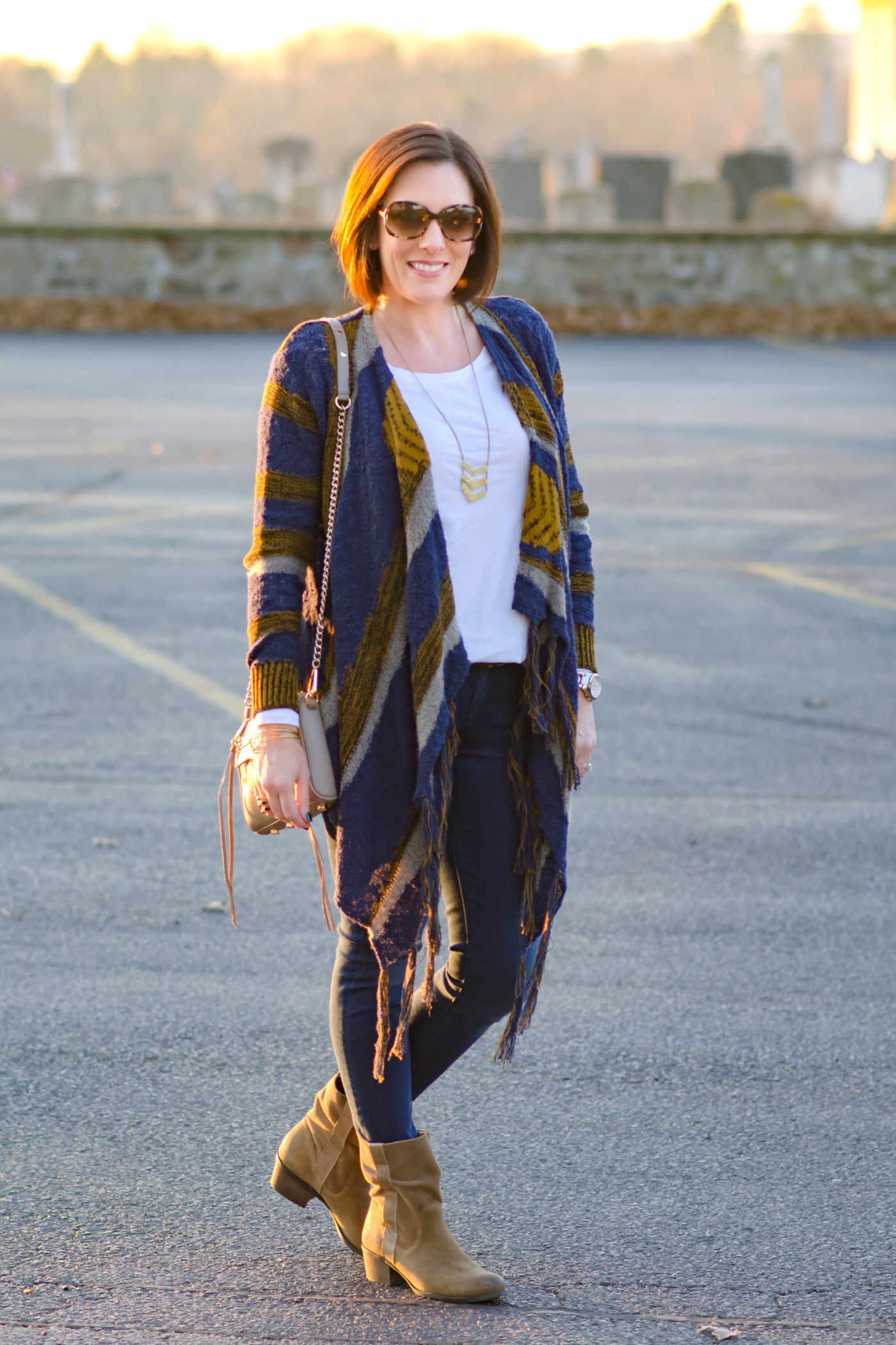 Winter Outfit Ideas: How to Wear a Drape Front Cardigan