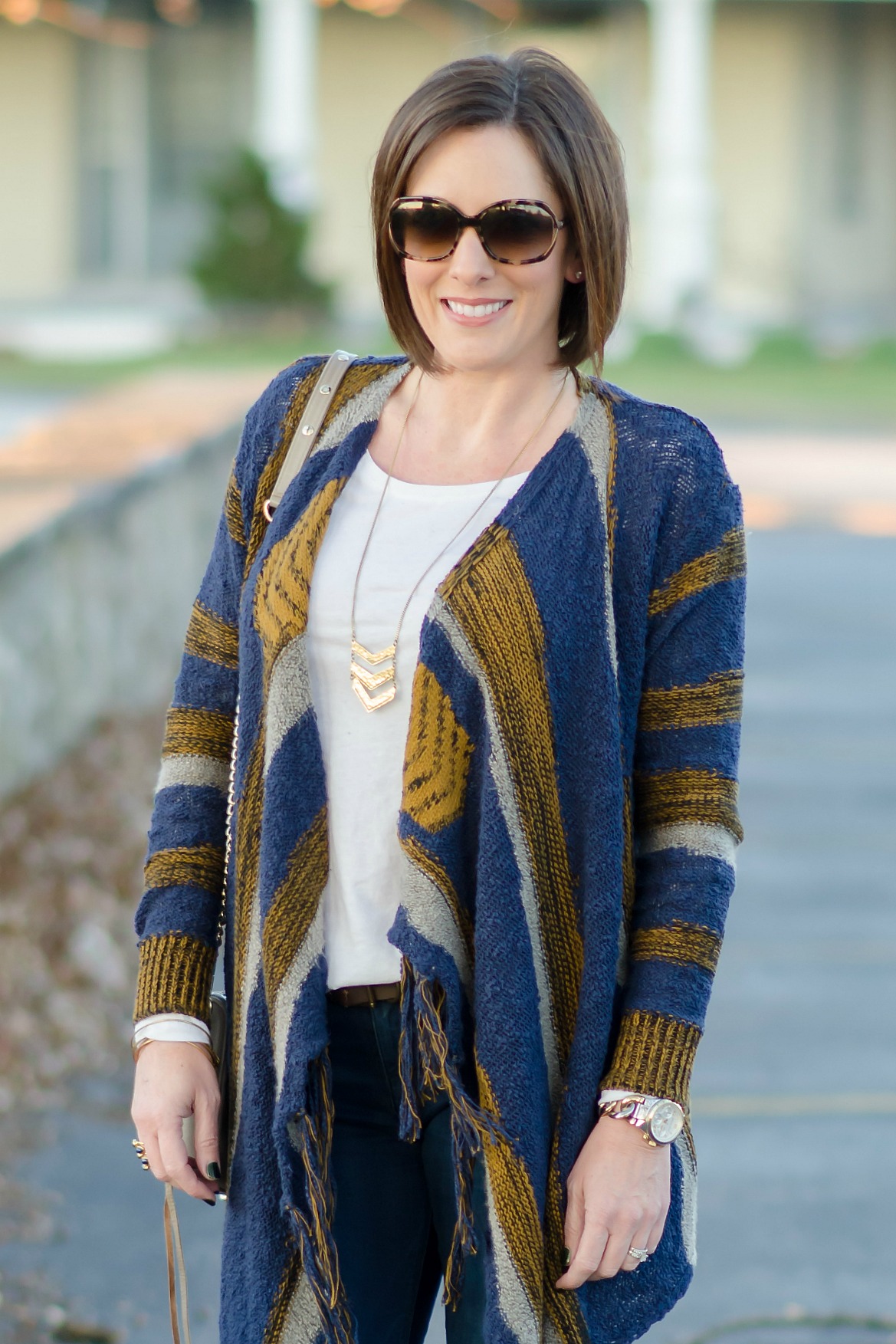 Winter Outfit Ideas: How to Wear a Drape Front Cardigan