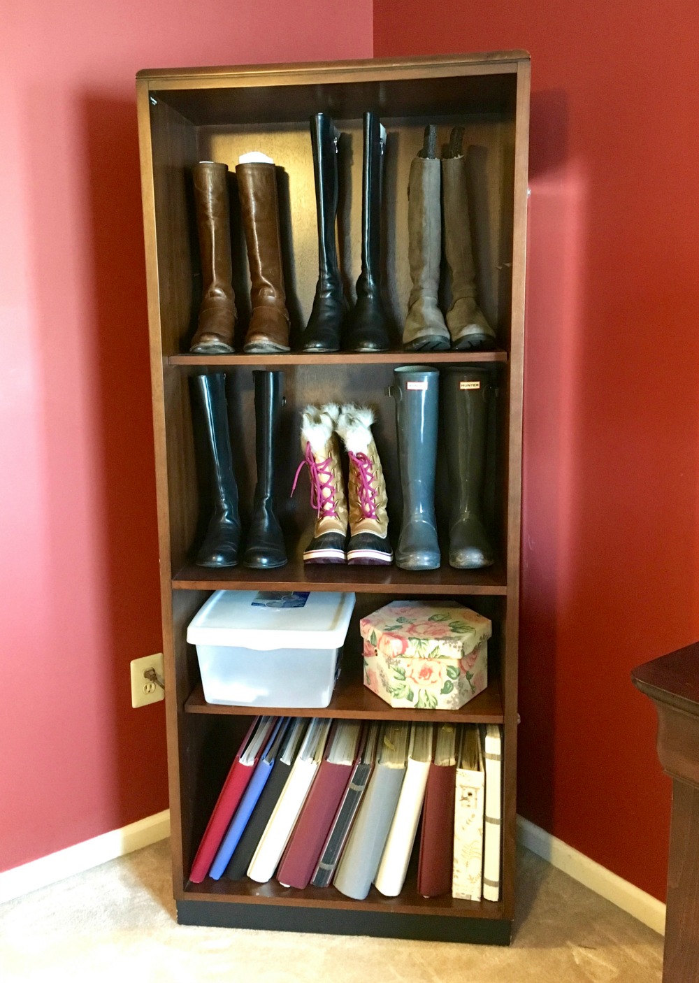 boot shelf