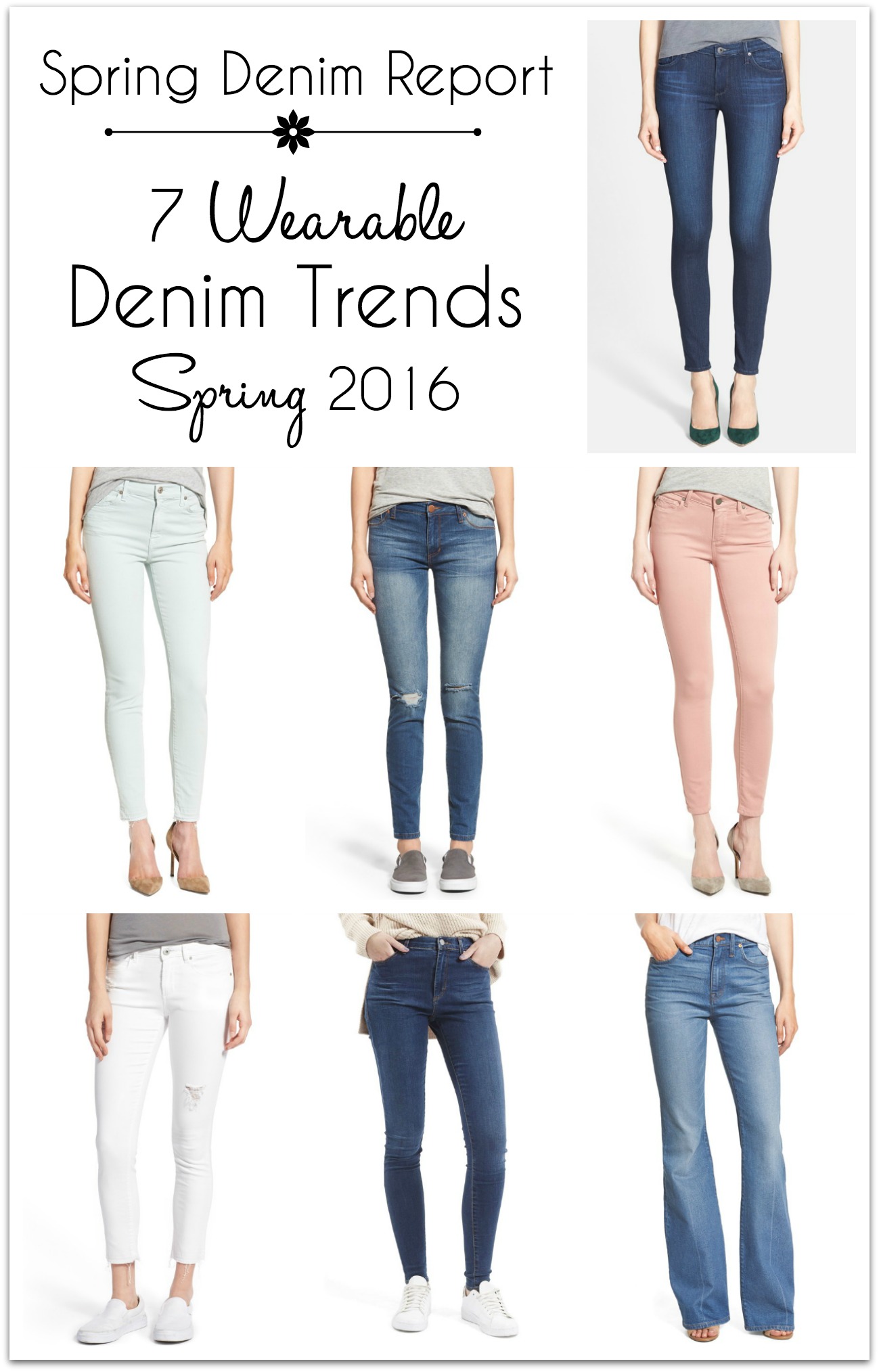 Spring Denim Report: 7 Wearable Spring Denim Trends 2016